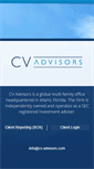 Mobile Screenshot of cv-advisors.com